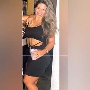 Black cocktail dress